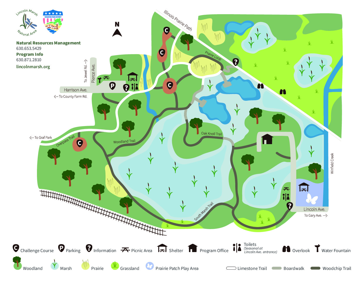 LM Amenities and Trail Map
