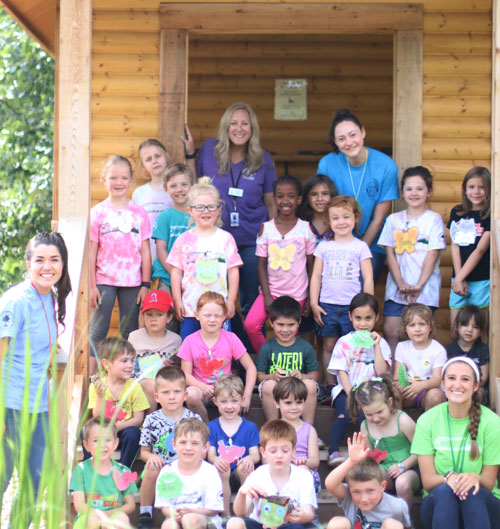 Lincoln marsh camp kids and staff group photo